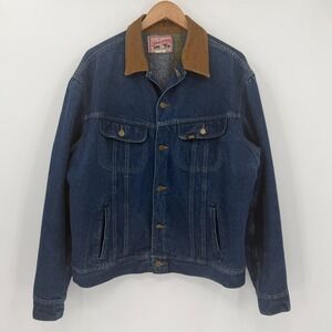 Vintage Lee Storm Rider Men's Blanket Lined Denim Jacket 46L